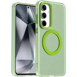 Mobigear Shockproof Samsung Galaxy S24 FE MagSafe Hoesje Hardcase Backcover - Groen