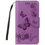 Mobigear Butterfly Samsung Galaxy A8 (2018) Hoesje Bookcase Portemonnee - Paars