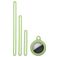 Mobigear Lanyard Apple AirTag Hoesje Flexibel Siliconen - Lime