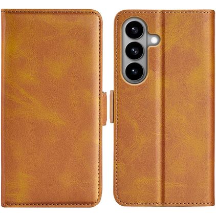 Mobigear Slim Magnet Samsung Galaxy S26 Hoesje Bookcase Portemonnee - Cognac