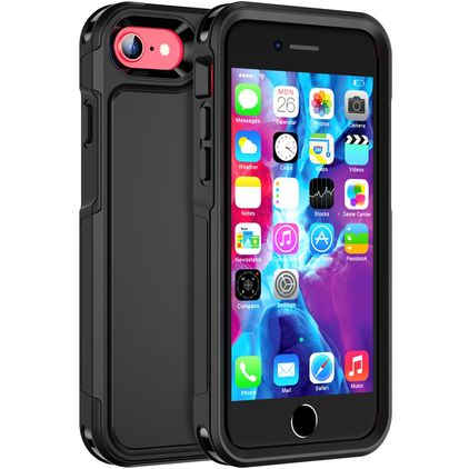 Mobigear Traveller iPhone SE (2020) Hoesje Hardcase Backcover - Zwart