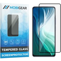 Mobigear Premium Xiaomi Mi 11i Glazen Screenprotector - Case Friendly - Zwart