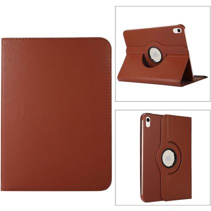 Mobigear DuoStand iPad 11 (2025) Hoes Draaibare Bookcase - Bruin