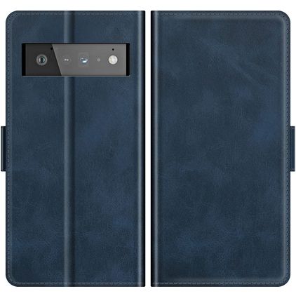 Mobigear Slim Magnet Google Pixel 6 Pro Hoesje Bookcase Portemonnee - Blauw