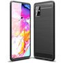 Mobigear Brushed Slim Samsung Galaxy A51 Hoesje Flexibel TPU Backcover - Zwart