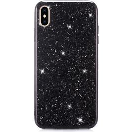 Mobigear Glitter iPhone XR Hoesje Hardcase Backcover - Zwart Mobigear Glitter iPhone XR Hoesje Hardcase Backcover - Zwart