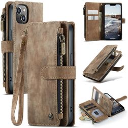 Caseme C30 iPhone 14 Hoesje Bookcase Portemonnee - Bruin
