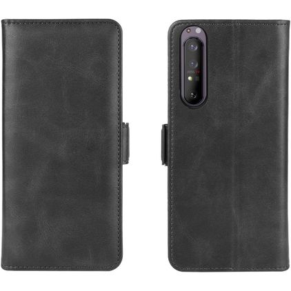 Mobigear Slim Magnet Sony Xperia 1 II Hoesje Bookcase Portemonnee - Zwart