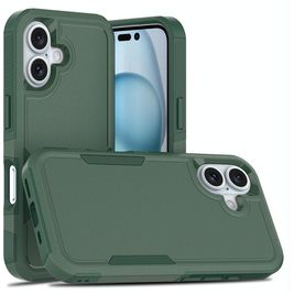 Mobigear Heavy Armor iPhone 16 Hoesje Hardcase Backcover Shockproof - Groen