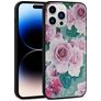 Mobigear Flowers iPhone 14 Pro Max Hoesje Hardcase Backcover - Model 1