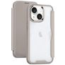 Mobigear Smart Fit iPhone 15 Hoesje Hardcase Bookcase - Grijs