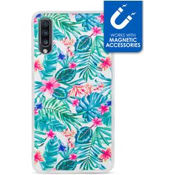 My Style Magneta Samsung Galaxy A70 Hoesje Flexibel TPU Backcover - Jungle
