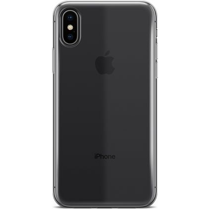 Mobigear Basics Doorzichtig iPhone XS Max Hoesje Flexibel TPU Backcover - Transparant