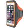 Mobiparts Telefoonhouder Hardlopen iPhone 7 Sport Hoesje Neopreen Sportarmband - Neon Orange