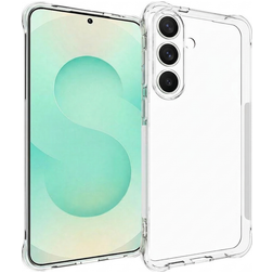 Mobigear Cushion Doorzichtig Samsung Galaxy S25 FE Hoesje Flexibel TPU Backcover - Transparant