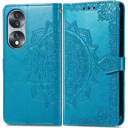 Mobigear Mandala HONOR 70 Hoesje Bookcase Portemonnee - Blauw