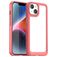 Mobigear Crystal iPhone 15 Hoesje Hardcase Backcover - Transparant / Rood