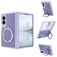 Mobigear 360 Rotating Ring Samsung Galaxy Z Fold 8 MagSafe Hoesje Hardcase Backcover met Ringhouder - Paars