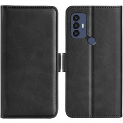 Mobigear Slim Magnet TCL 30 SE Hoesje Bookcase Portemonnee - Zwart