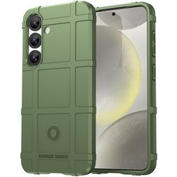Mobigear Rugged Shield Samsung Galaxy S25 Plus Hoesje Flexibel TPU Backcover Shockproof - Groen