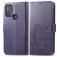 Mobigear Clover Motorola Moto G50 Hoesje Bookcase Portemonnee - Paars