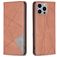 Mobigear Rhombus Slim iPhone 15 Pro Max Hoesje Bookcase - Bruin