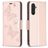 Mobigear Butterfly Samsung Galaxy A24 Hoesje Bookcase Portemonnee - Roségoud