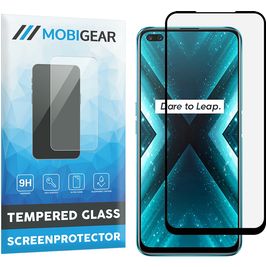 Mobigear Premium Realme X3 SuperZoom Glazen Screenprotector - Case Friendly - Zwart