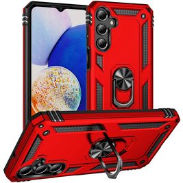 Mobigear Armor ring Samsung Galaxy A16 Hoesje Hardcase Backcover Shockproof met Ringhouder - Rood