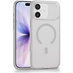 Mobigear Shockproof Grip iPhone 17 MagSafe Hoesje Hardcase Backcover - Wit