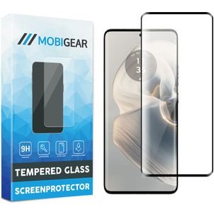 Mobigear Premium Motorola Edge 50 Pro Glazen Screenprotector - Case Friendly - Zwart