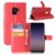 Mobigear Classic Samsung Galaxy A8 (2018) Hoesje Bookcase Portemonnee - Rood