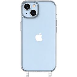 Mobigear Mix & Match Doorzichtig iPhone 14 Flexibel TPU Hoesje met koord - Transparant