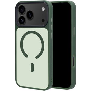 Mobiparts Hardcover iPhone 18 Pro Max MagSafe Hoesje Hardcase Backcover - Satin Green