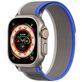 Dux Ducis YJ Nylon Apple Watch Bandje Klittenbandsluiting - 49/46/45/44 mm - Blauw / Grijs