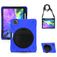 Mobigear SureGrip XGuard iPad Pro 11 Inch (2021) Hoes Hard Kunststof,Siliconen Backcover + Stylus Houder + Schouderband + Standaard - Blauw