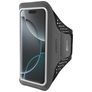 Mobiparts Comfort Fit Telefoonhouder Hardlopen iPhone 16 Pro Sport Hoesje Neopreen Sportarmband - Zwart