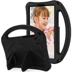 Mobigear AeroArmor Samsung Galaxy Tab A7 Lite Kinder Tablethoes met Handvat + Stylus Houder - Zwart