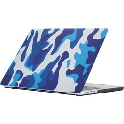 Mobigear Design MacBook Air 15 Inch (2023-2026) Hoes Hardshell Laptopcover MacBook Case - Sea Camauflage - Model A2941 / A3114 / A3241 / A3448