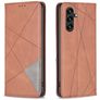 Mobigear Rhombus Slim Samsung Galaxy A56 Hoesje Bookcase - Bruin