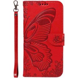 Mobigear Butterfly Xiaomi 13 Ultra Hoesje Bookcase Portemonnee - Rood
