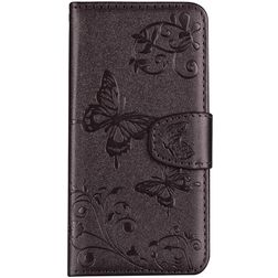 Mobigear Butterfly Xiaomi Mi 8 SE Hoesje Bookcase Portemonnee - Grijs