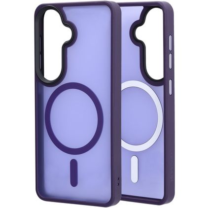 Mobiparts Hardcover Samsung Galaxy S26 MagSafe Hoesje Hardcase Backcover - Satin Purple