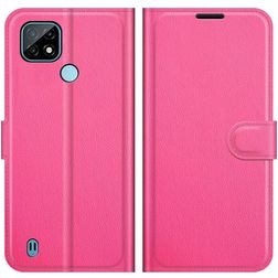 Mobigear Classic Realme C21 Hoesje Bookcase Portemonnee - Magenta