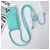 Mobigear Lanyard Card iPhone 15 Pro Max Siliconen Hoesje met koord en Pasjeshouder - Blauw