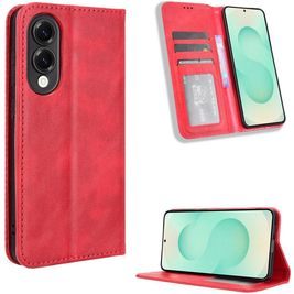 Mobigear Sensation Samsung Galaxy S25 Edge Hoesje Bookcase Portemonnee - Rood