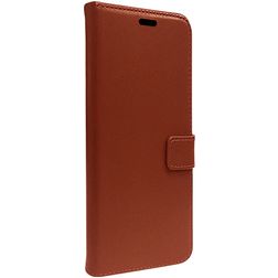 Valenta Gel Skin iPhone 15 Pro Hoesje Echt Leer Bookcase Portemonnee - Bruin