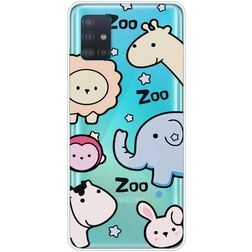 Mobigear Design Samsung Galaxy A71 Hoesje Flexibel TPU Backcover - Zoo