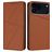 Mobigear Frosted Flip iPhone 17 Pro Hoesje Bookcase Portemonnee - Bruin