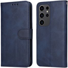Mobigear Wallet Samsung Galaxy S24 Ultra Hoesje Bookcase Portemonnee - Blauw